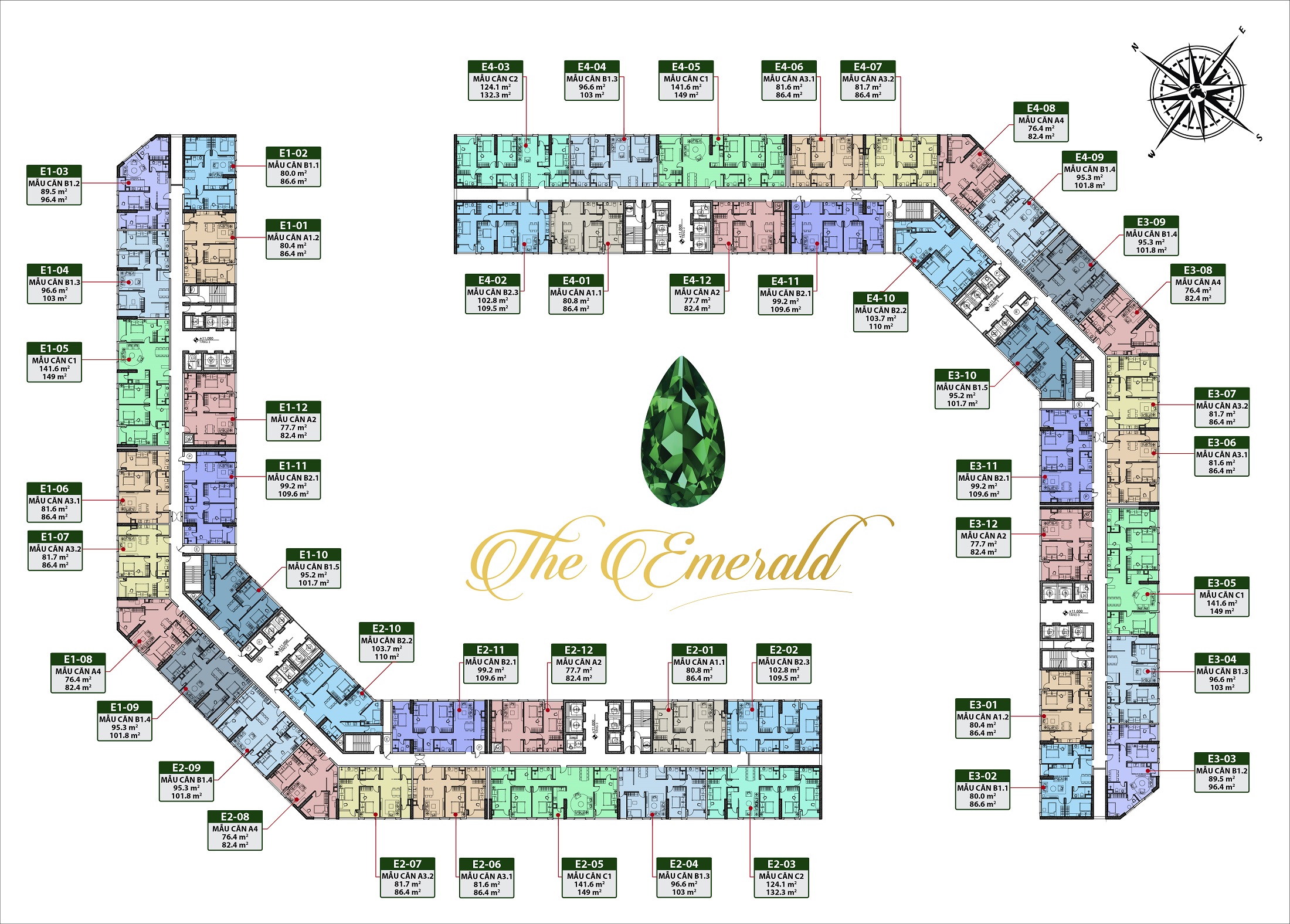 thiết kế căn hộ the emerald