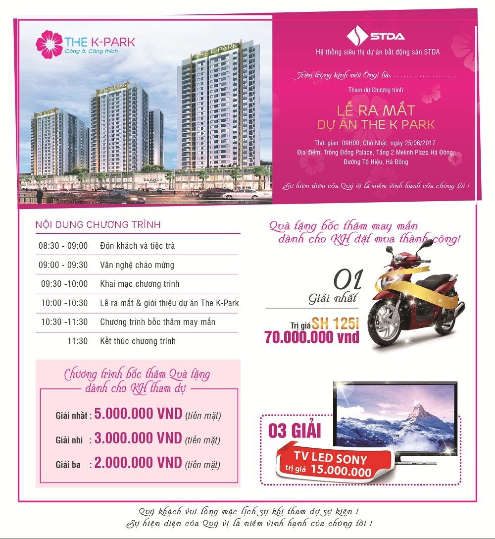 Quý khách tham gia mở bán The K-Park vui lòng liên hệ hotline để đăng ký: 0987.999.335 - 0915.863.186 Quý khách tham gia mở bán The K-Park vui lòng liên hệ hotline để đăng ký: 0987.999.335 - 0915.863.186